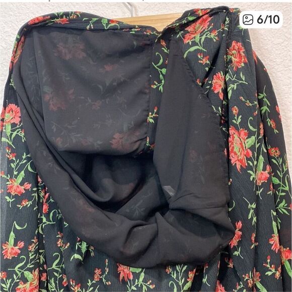 ModCloth Emphasis on Effortless Buttoned Floral Print Maxi Skirt L - Picture 6 of 10